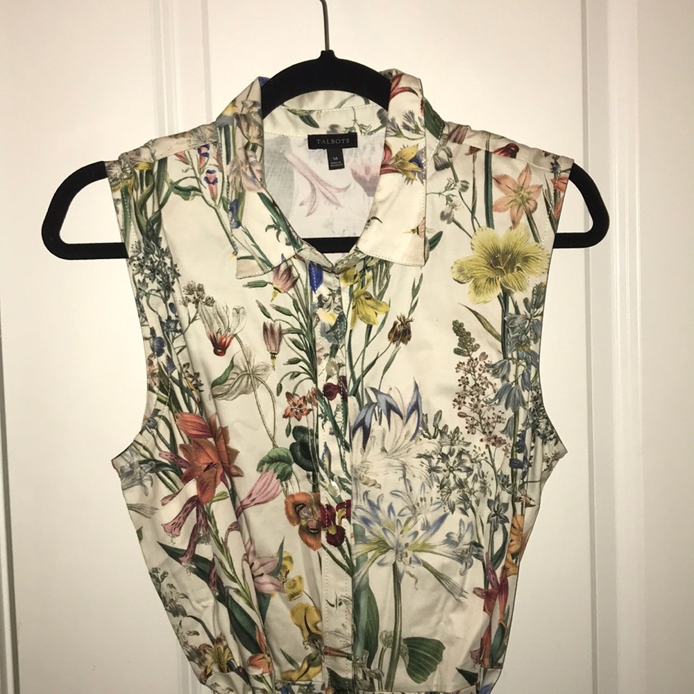 Talbots floral print Dress Sz 14